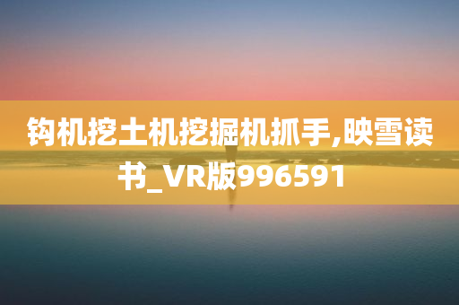 钩机挖土机挖掘机抓手,映雪读书_VR版996591