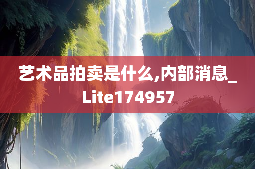 艺术品拍卖是什么,内部消息_Lite174957