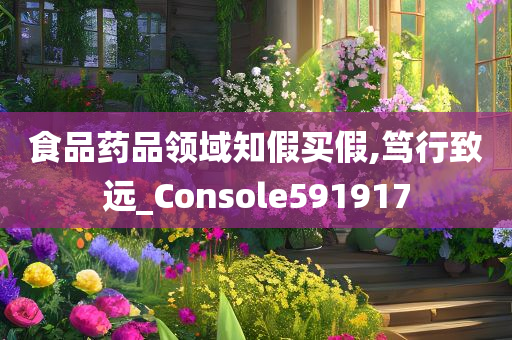 食品药品领域知假买假,笃行致远_Console591917