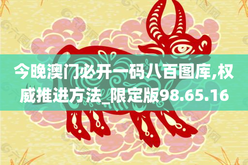 今晚澳门必开一码八百图库,权威推进方法_限定版98.65.16