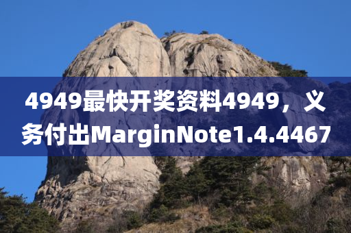 4949最快开奖资料4949，义务付出MarginNote1.4.4467