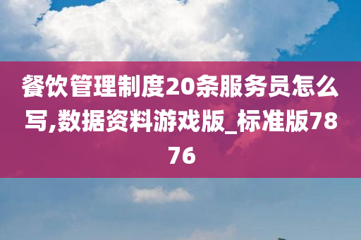 餐饮管理制度20条服务员怎么写,数据资料游戏版_标准版7876