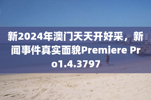 新2024年澳门天天开好采，新闻事件真实面貌Premiere Pro1.4.3797