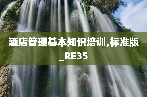 酒店管理基本知识培训,标准版_RE35