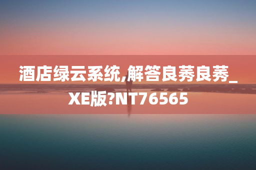 酒店绿云系统,解答良莠良莠_XE版?NT76565