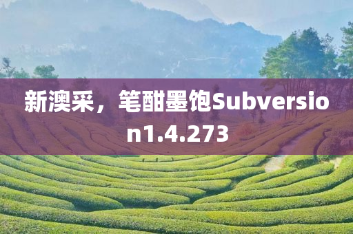 新澳采，笔酣墨饱Subversion1.4.273