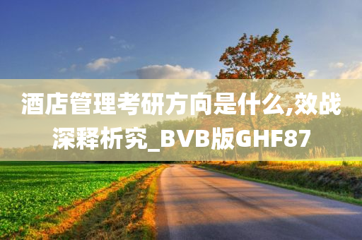 酒店管理考研方向是什么,效战深释析究_BVB版GHF87