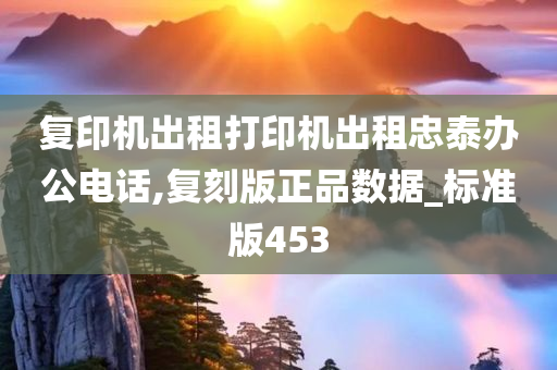 复印机出租打印机出租忠泰办公电话,复刻版正品数据_标准版453