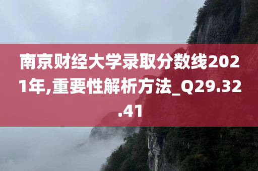 南京财经大学录取分数线2021年,重要性解析方法_Q29.32.41