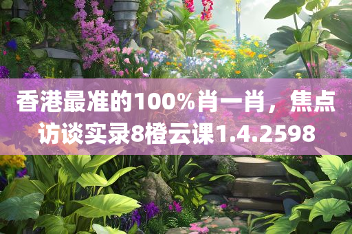 香港最准的100%肖一肖，焦点访谈实录8橙云课1.4.2598