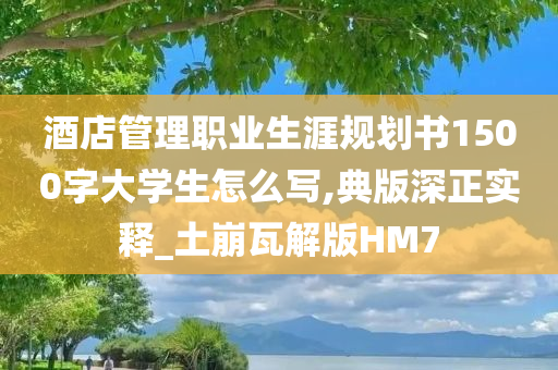 酒店管理职业生涯规划书1500字大学生怎么写,典版深正实释_土崩瓦解版HM7