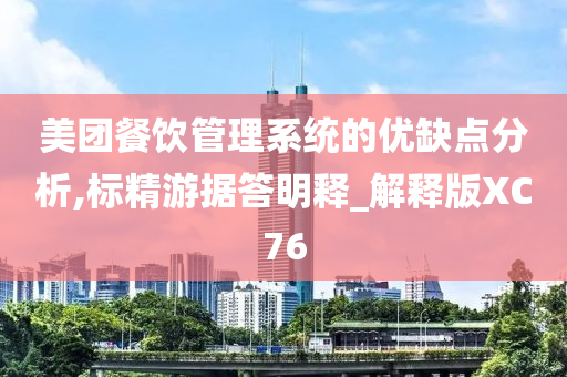 美团餐饮管理系统的优缺点分析,标精游据答明释_解释版XC76