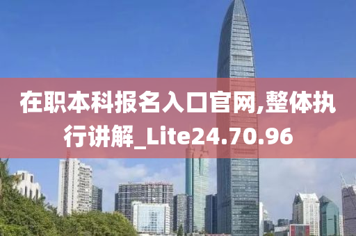 在职本科报名入口官网,整体执行讲解_Lite24.70.96