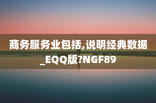 商务服务业包括,说明经典数据_EQQ版?NGF89