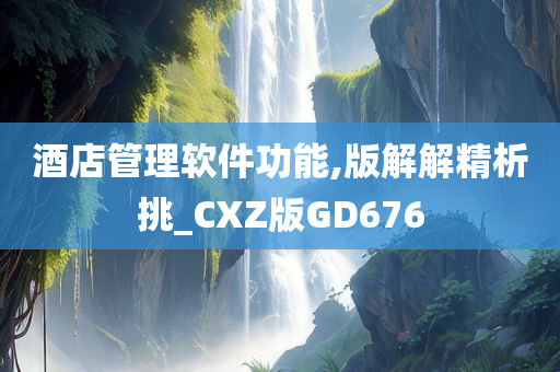 酒店管理软件功能,版解解精析挑_CXZ版GD676