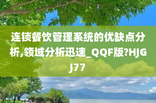 连锁餐饮管理系统的优缺点分析,领域分析迅速_QQF版?HJGJ77