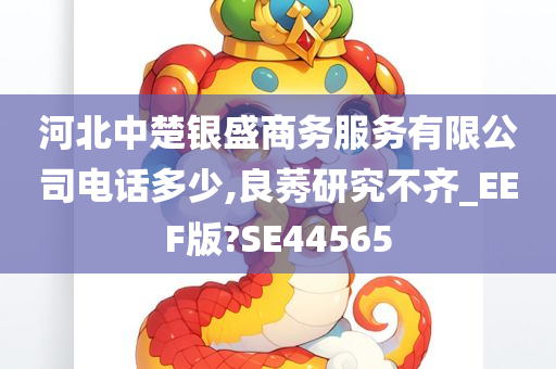 河北中楚银盛商务服务有限公司电话多少,良莠研究不齐_EEF版?SE44565