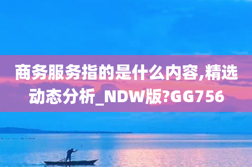 商务服务指的是什么内容,精选动态分析_NDW版?GG756