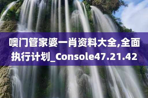 噢门管家婆一肖资料大全,全面执行计划_Console47.21.42