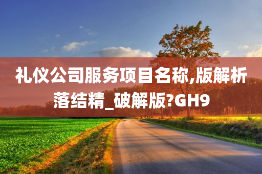 礼仪公司服务项目名称,版解析落结精_破解版?GH9