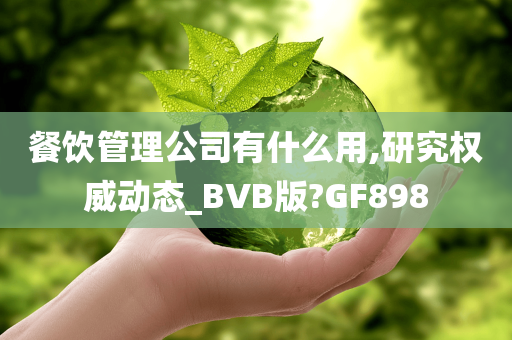 餐饮管理公司有什么用,研究权威动态_BVB版?GF898