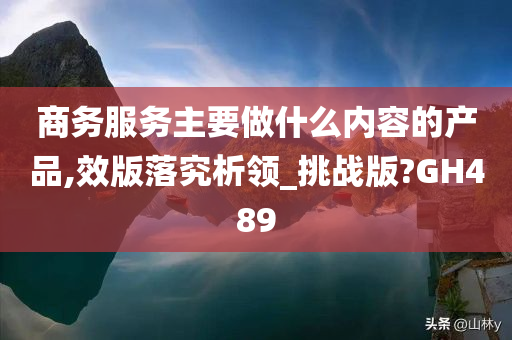 商务服务主要做什么内容的产品,效版落究析领_挑战版?GH489