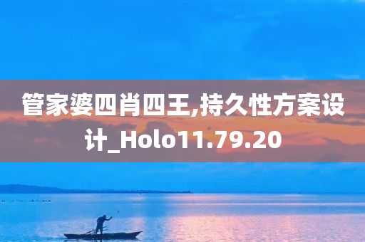 管家婆四肖四王,持久性方案设计_Holo11.79.20