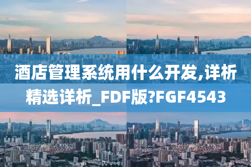 酒店管理系统用什么开发,详析精选详析_FDF版?FGF4543