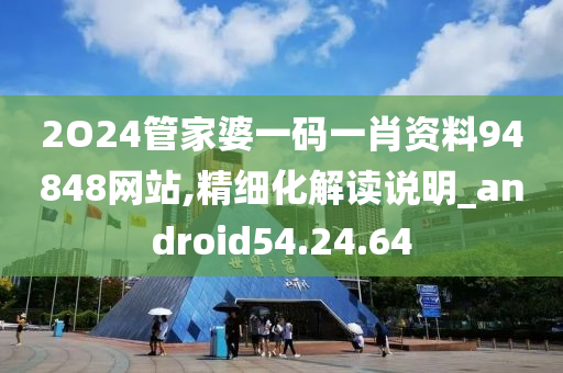 2O24管家婆一码一肖资料94848网站,精细化解读说明_android54.24.64