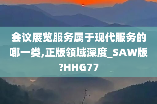 会议展览服务属于现代服务的哪一类,正版领域深度_SAW版?HHG77