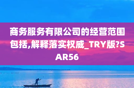 商务服务有限公司的经营范围包括,解释落实权威_TRY版?SAR56