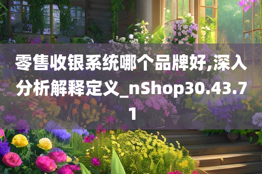 零售收银系统哪个品牌好,深入分析解释定义_nShop30.43.71