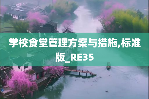 学校食堂管理方案与措施,标准版_RE35