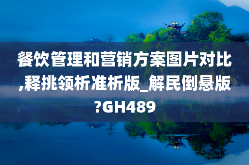 餐饮管理和营销方案图片对比,释挑领析准析版_解民倒悬版?GH489