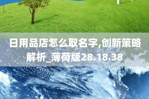 日用品店怎么取名字,创新策略解析_薄荷版28.18.38