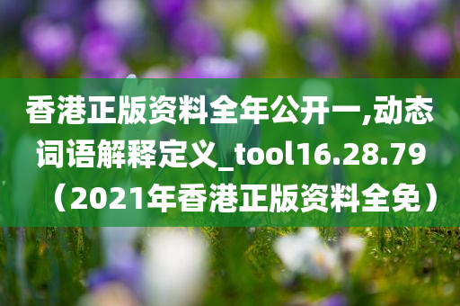 香港正版资料全年公开一,动态词语解释定义_tool16.28.79（2021年香港正版资料全免）