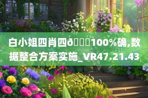 白小姐四肖四🐎100%确,数据整合方案实施_VR47.21.43