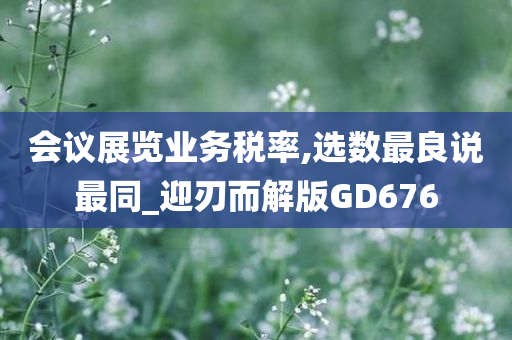 会议展览业务税率,选数最良说最同_迎刃而解版GD676