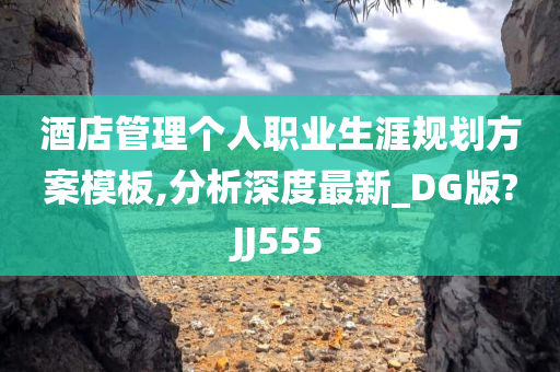 酒店管理个人职业生涯规划方案模板,分析深度最新_DG版?JJ555