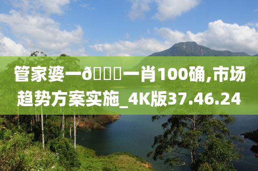 管家婆一🐎一肖100确,市场趋势方案实施_4K版37.46.24