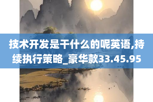 技术开发是干什么的呢英语,持续执行策略_豪华款33.45.95