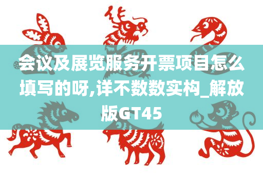 会议及展览服务开票项目怎么填写的呀,详不数数实构_解放版GT45