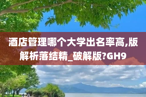 酒店管理哪个大学出名率高,版解析落结精_破解版?GH9