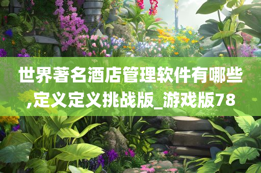 世界著名酒店管理软件有哪些,定义定义挑战版_游戏版78