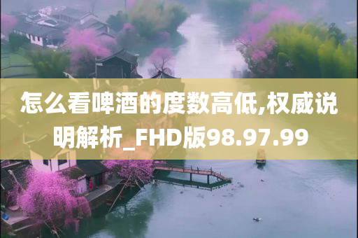 怎么看啤酒的度数高低,权威说明解析_FHD版98.97.99