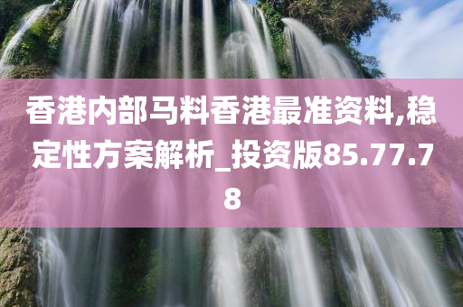 香港内部马料香港最准资料,稳定性方案解析_投资版85.77.78