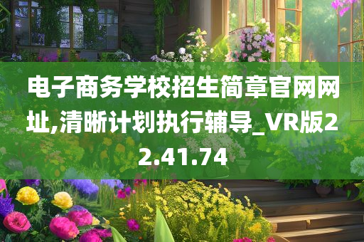 电子商务学校招生简章官网网址,清晰计划执行辅导_VR版22.41.74