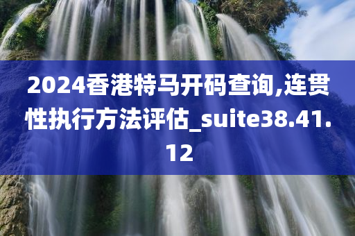 2024香港特马开码查询,连贯性执行方法评估_suite38.41.12