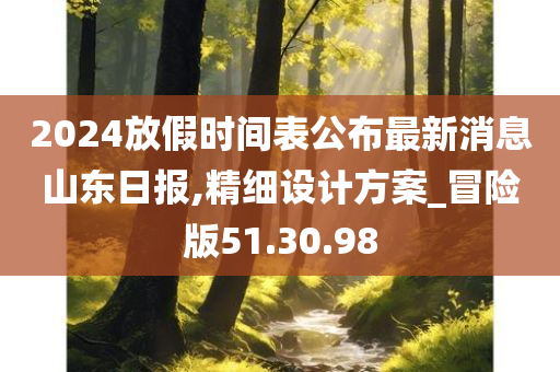 2024放假时间表公布最新消息山东日报,精细设计方案_冒险版51.30.98