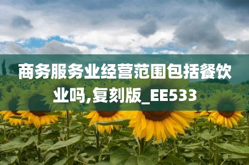 商务服务业经营范围包括餐饮业吗,复刻版_EE533